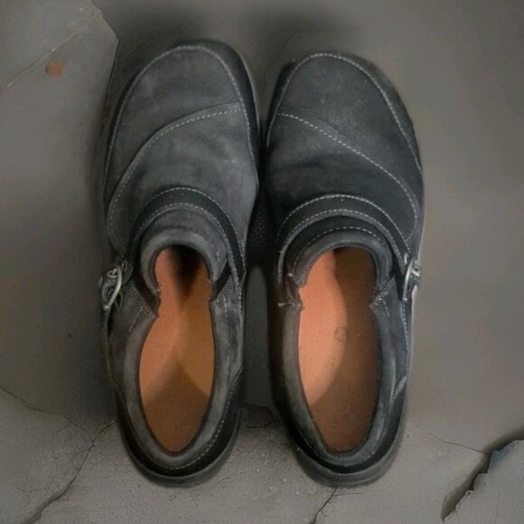 Merrell Dassie Buckle Nubuck Leather Slip-On Comfort Shoes Women's Size 8.5 - Picture 4 of 7